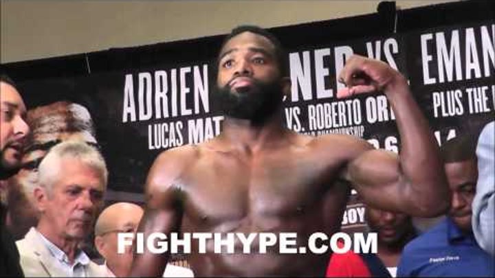 ADRIEN BRONER VS. EMMANUEL TAYLOR WEIGH-IN AND FINAL FACEOFF