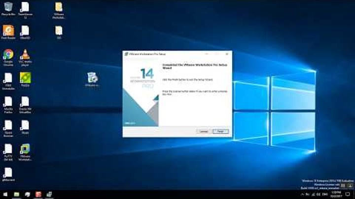 Установка VMware® Workstation 14 Pro на Microsoft Windows 10 Enterprise 2016 LTSB