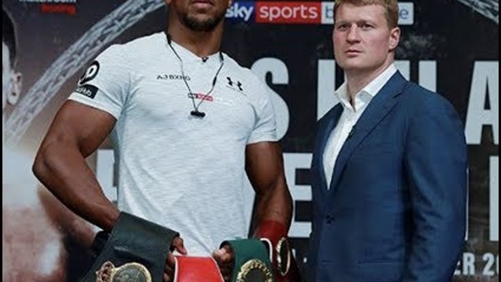ANTHONY JOSHUA & ALEXANDER POVETKIN FACE-OFF IN LONDON