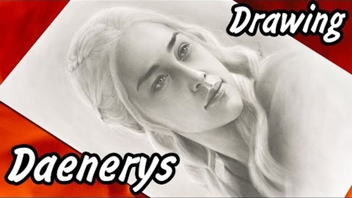 Daenerys Targaryen 🐲 "Game of Thrones" (Emilia Clarke) (Season 7: Episode 7 (HBO) pencil, reaction