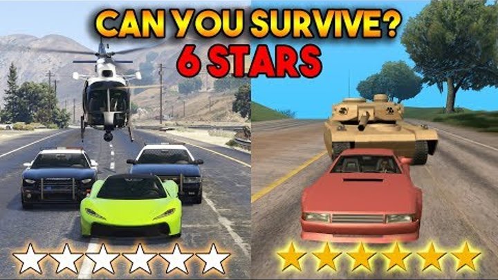 CAN YOU SURVIVE 6 STAR WANTED LEVEL? (IN GTA 5 AND SAN ANDREAS)