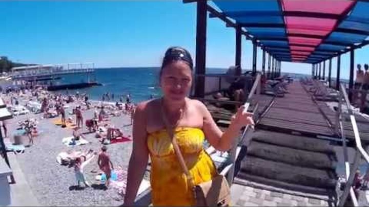 20 июля 2015 . Ялта, пляж, жаррра )). Видео от www.yalta-rr.com