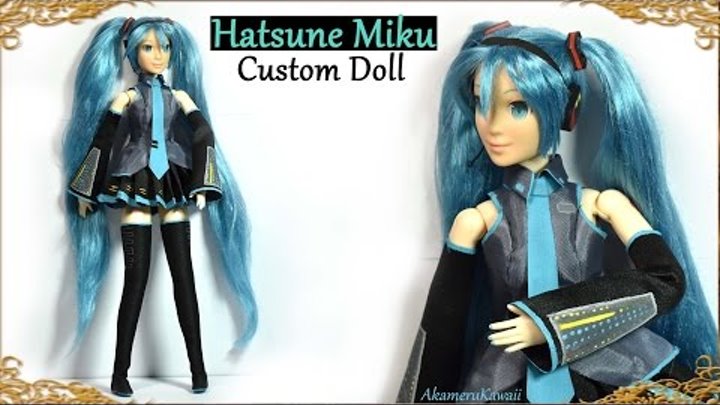 Hatsune Miku Vocaloid inspired Barbie / Doll - Custom Doll Repaint / Makeover Hatsune Miku Vocaloid inspired Barbie / Doll - Custom Doll Repaint / Makeover