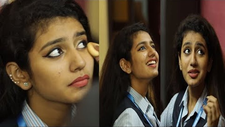 Priya prakash Varrier Behaviour in Makeup room|| on location Oru Adaar Love||beautiful song