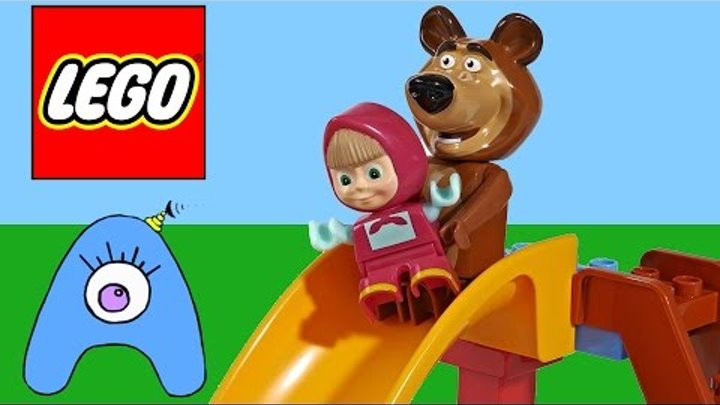 Маша и Медведь LEGO. Скорая помощь для детской площадки. Мультфильмы для детей. СамиСамиТВ.