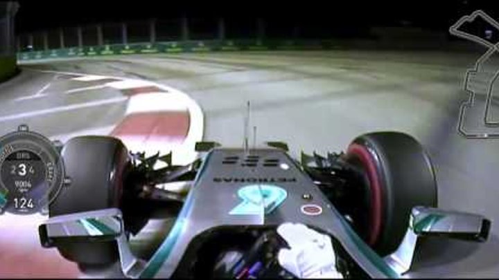 F1 2014 Singapore Lewis Hamilton Onboard Pole Lap