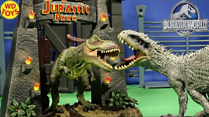 New Jurassic Park Movie Toys Indominus Rex Vs T-Rex TYRANNOSAURUS REX Limited Edition Unboxing
