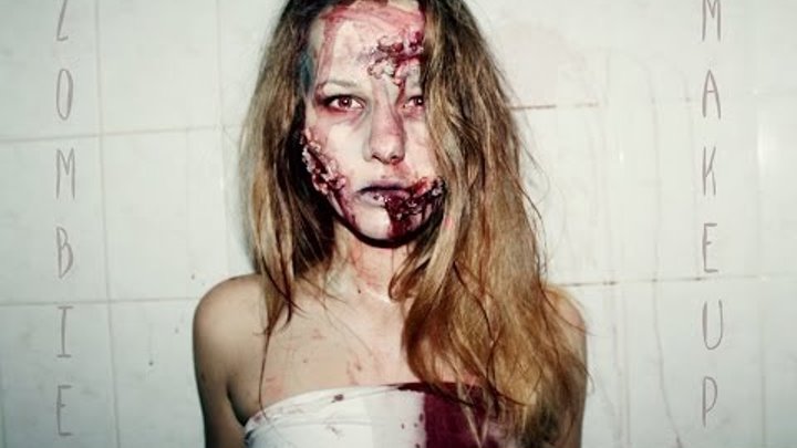 зомби грим на Хэллоуин / Zombie make up for Halloween зомби грим на Хэллоуин / Zombie make up for Halloween