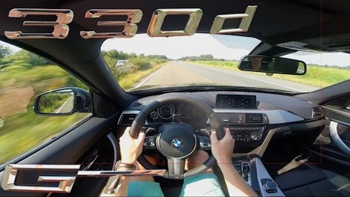 BMW 3 Series GT 2017 330D ACCELERATION & TOP SPEED on AUTOBAHN Test Drive