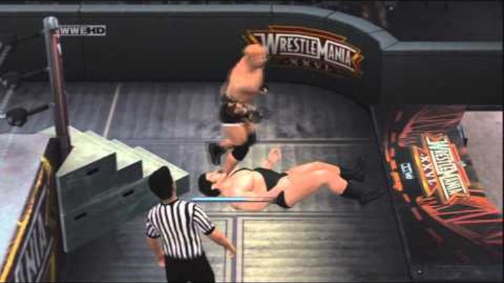 Smackdown vs Raw 2011 Gameplay (PS3) - Goldberg vs Andre The Giant