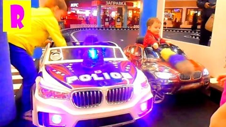 Машинки Джип Полицейские Катаемся Играем Машинки Развлечение длядетей малышей Cars forKids HappyVova