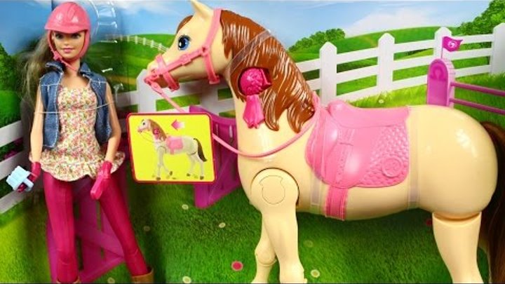 Barbie Saddle `N Ride Horse / Барби Жокей на лошади - CMP27