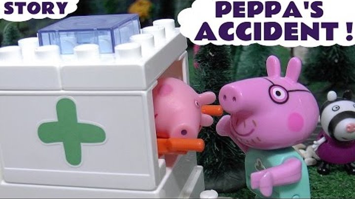 Peppa Pig Accident Thomas and Friends Play Doh Hospital Construction Set Toys Unboxing Review