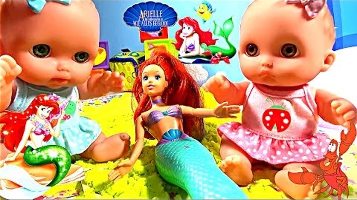 ❤ Куклы Пупсики найдена Русалка Играют в Кинетический песок Нашли Русалку мультик барби на русском