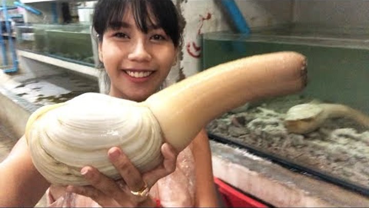 Yummy cooking Giant Geoduck Clam recipe - Cooking skill