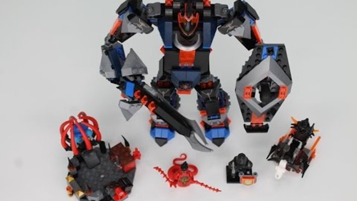 LEGO Nexo Knights Set 70326 The Black Knight Mech Speed Build Review