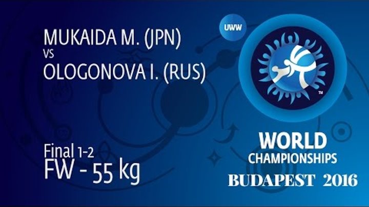 GOLD FW - 55 kg: M. MUKAIDA (JPN) df. I. OLOGONOVA (RUS) by TF, 10-0 GOLD FW - 55 kg: M. MUKAIDA (JPN) df. I. OLOGONOVA (RUS) by TF, 10-0