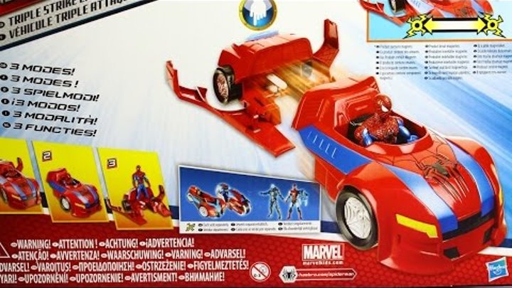 Spider-Man Vehicle / Автомобиль Человека-Паука 3-в-1 - Marvel - Hasbro - A6283