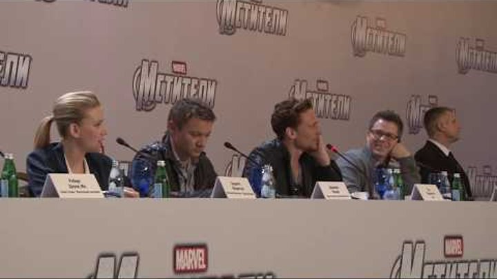 Пресс-конференция. Фильм "Мстители". The Avengers. Пресс-конференция. Фильм "Мстители". The Avengers.