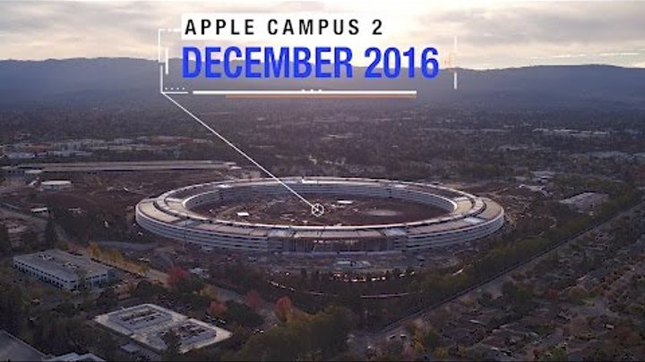 APPLE CAMPUS 2: December 2016 Extended Aerial Update