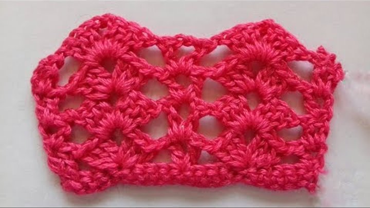 Простой узор крючком "Дорожки". Simple crochet pattern "Track"