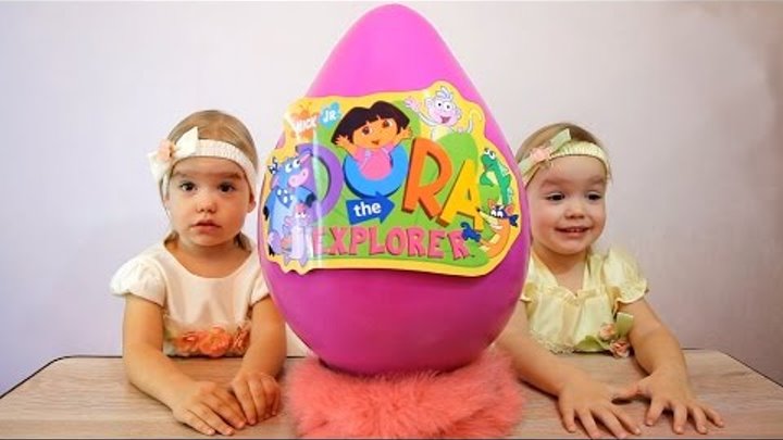 Огромное яйцо сюрприз Даша Путешественница! Большое, гигантское яйцо с сюрпризами Dora the Explorer