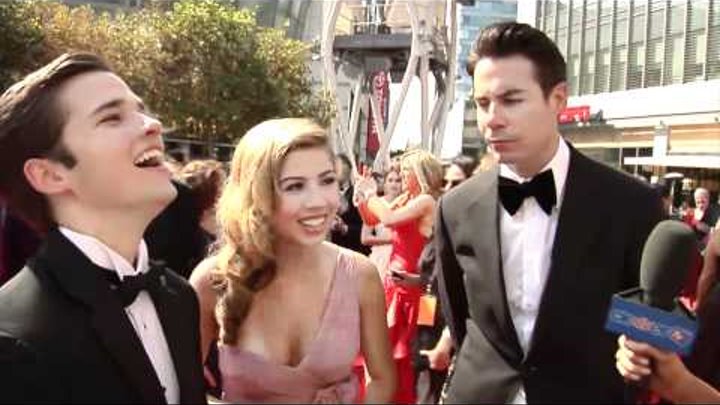 Jennette McCurdy, Nathan Kress & Jerry Trainor Talk 'iCarly' at the Creative Arts Emmy Awards 2011