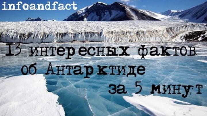 13 интересных фактов об Антарктиде за 5 минут, познавательно и интересно! infoandfact
