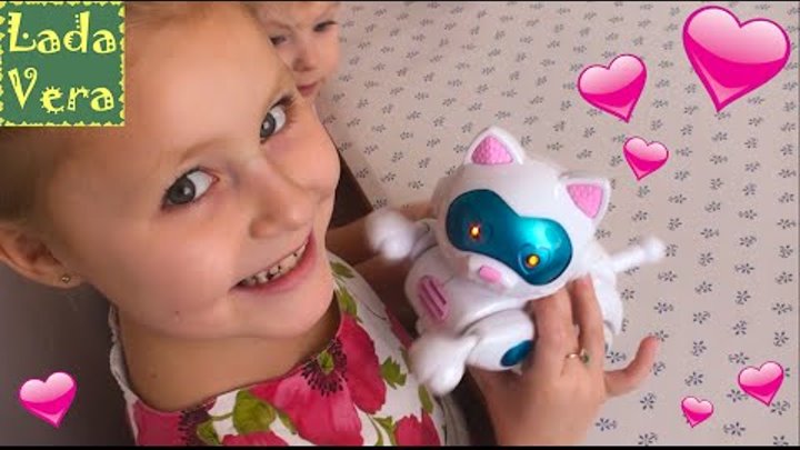 Робот кошечка Мурка распаковка игрушки Unpacking toy Cat Робот кошечка Мурка распаковка игрушки Unpacking toy Cat