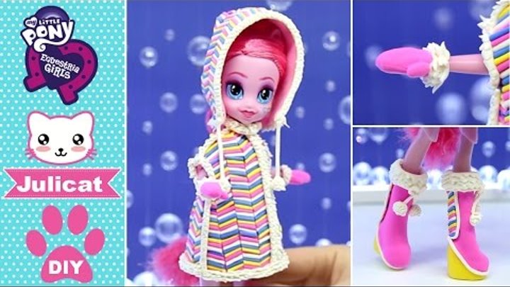 Май Литл Пони Девушки Эквестрии Пинки Пай DIY Зимняя одежда для кукол Легкий пластилин Май Литл Пони Девушки Эквестрии Пинки Пай DIY Зимняя одежда для кукол Легкий пластилин