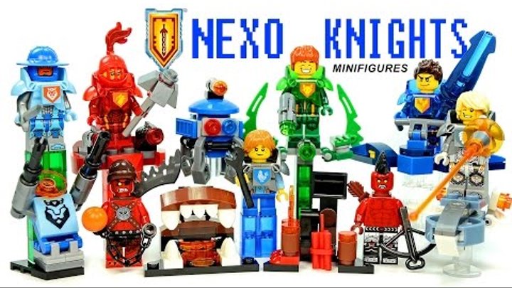 Nexo Knights Ultimate Power LEGO KnockOff Minifigures Set 1 w/ Clay Macy Aaron & Robin