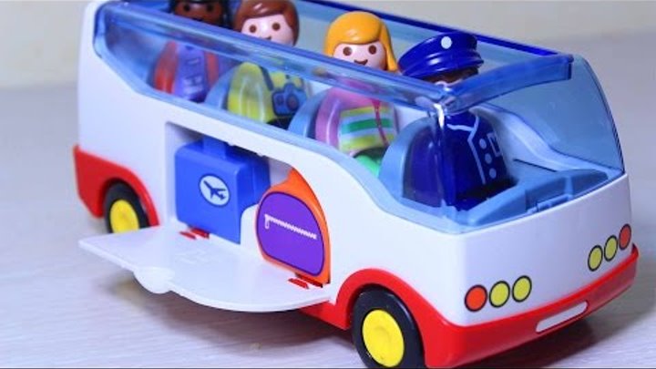 Машинки мультфильм Игрушечный автобус. Развивающие мультики для детей.