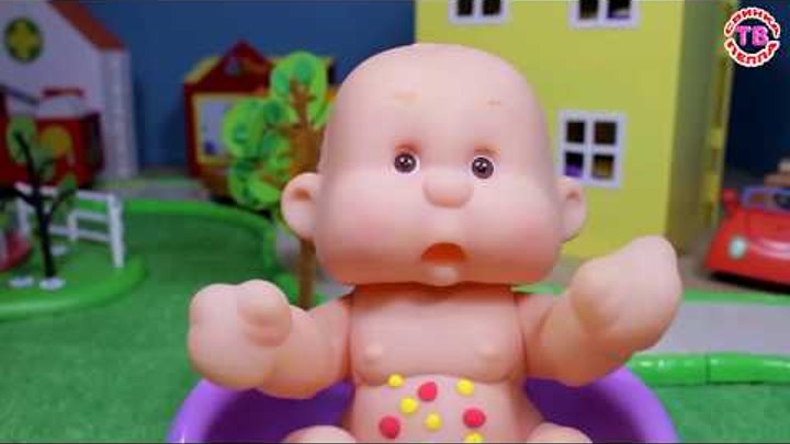 Мультик для детей кукла пупсик Развивающее видео для девочек Играем в дочки матери