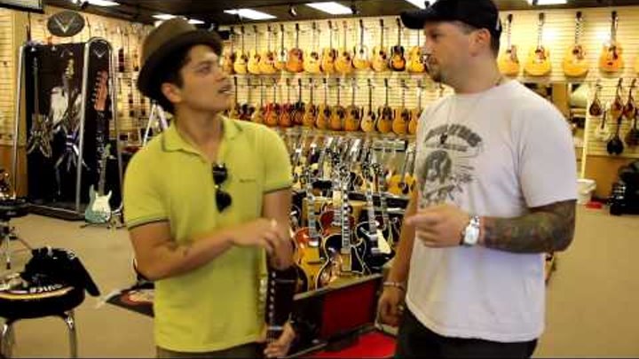 Bruno Mars at Norman's Rare Guitars