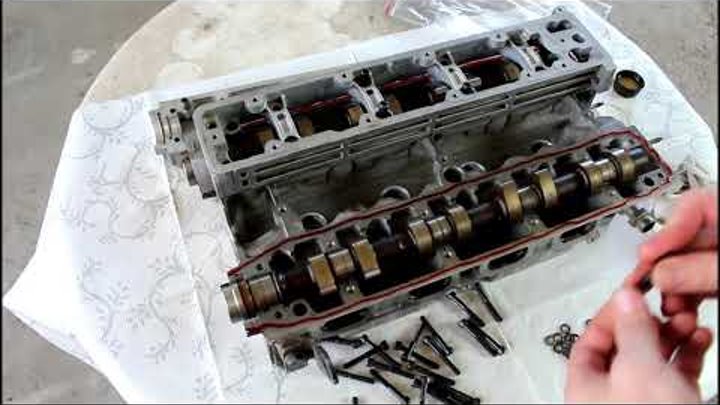 Обрыв ремня ГРМ загнуло клапана сборка головки 3часть Peugeot 407 1,8 Пежо 407 2005 года