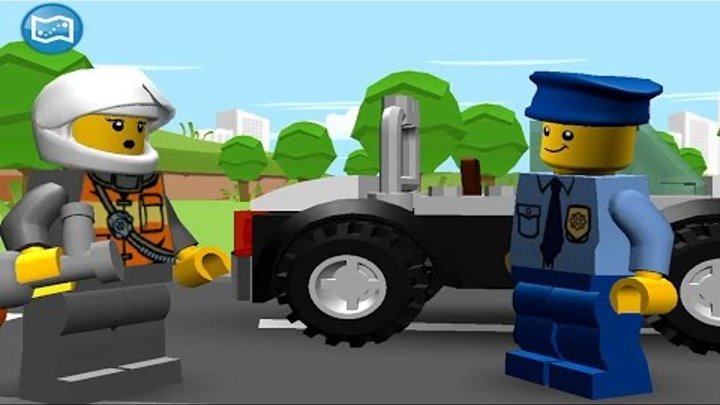 Мультики про машинки Лего Супер Полицейский LEGO Juniors Quest