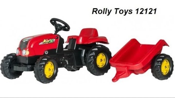 Трактор детский Rolly Toys 12121 обзор, распаковка, размер