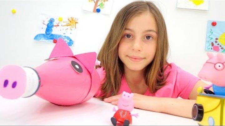 Свинка Пеппа и подружка Вика - делаем игрушку своими руками. Идеи для детей.