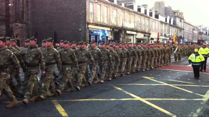 4 Scots "The Highlanders" The Royal Regiment of Scotland, Homecoming Parade Aberdeen - 1-12-2011 4 Scots "The Highlanders" The Royal Regiment of Scotland, Homecoming Parade Aberdeen - 1-12-2011
