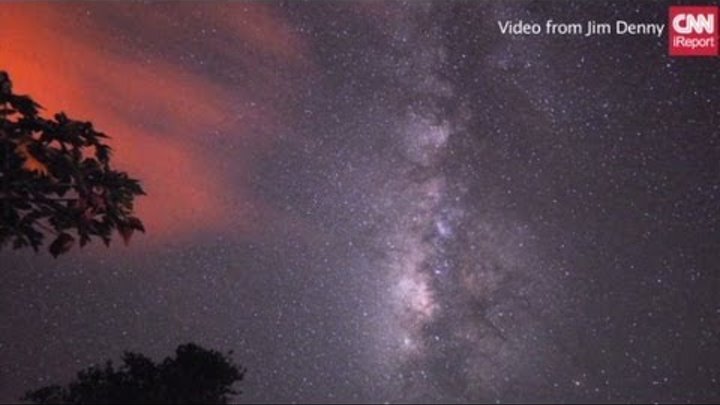 Time-lapse of the Perseid meteor shower