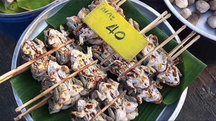 Жуткая тайская еда, экзотика в Таиланде, если кушаете, то лучше не смотреть