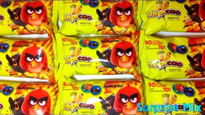 ЭНГРИ БЁРДС В Кино - НОВЫЕ фишки в круассанах ЧИПИКАО CHIPICAO Angry Birds Movie croissant SURPRISES