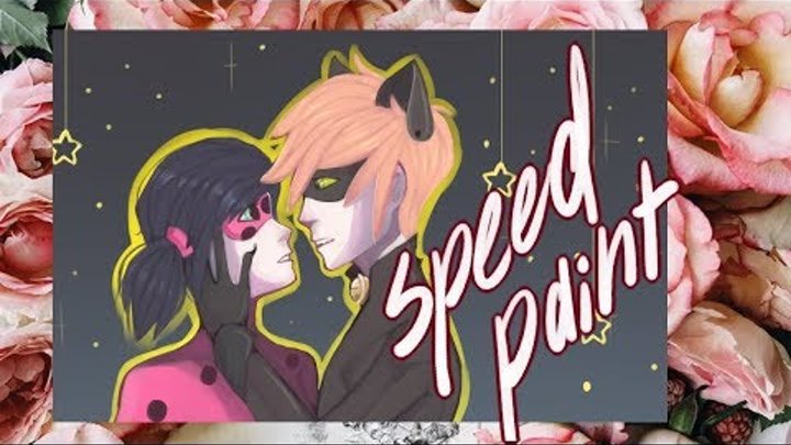 speedpaint LadyBug and Chat Noir / леди баг и кот нуар speedpaint LadyBug and Chat Noir / леди баг и кот нуар