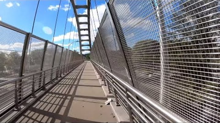 ⁴ᴷ⁶⁰ Cycling in Manhattan, NYC from Inwood to 59th St via Hudson River (With Amtrak Bridge Detour)
