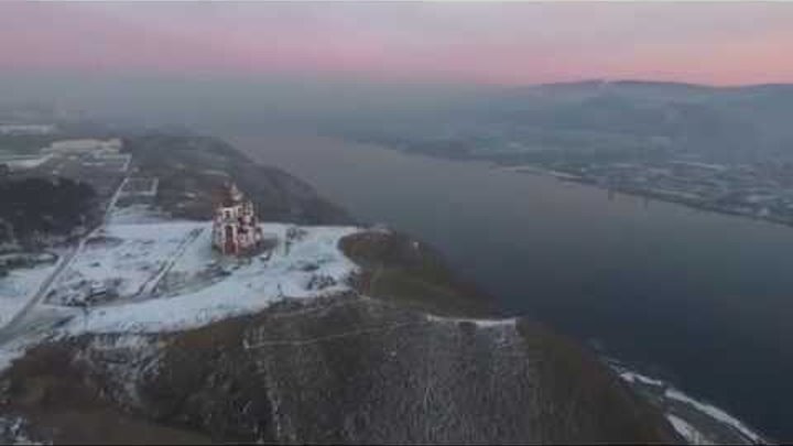 DJI Phantom 3 Красноярск Енисей Храм Академгородок DJI Phantom 3 Красноярск Енисей Храм Академгородок