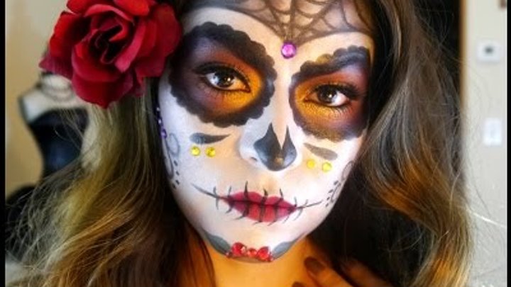 Sugar Skull Makeup Tutorial | Dia De Los Muertos - Halloween 2015 Sugar Skull Makeup Tutorial | Dia De Los Muertos - Halloween 2015