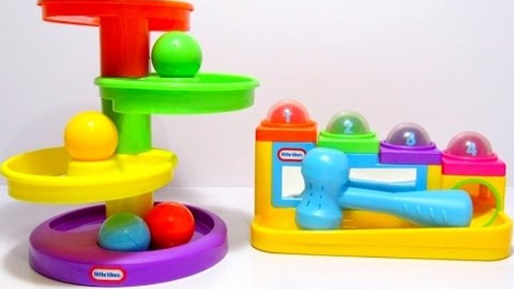 Учим цвета и цифры на английском языке с развивающими игрушками Little Tikes.