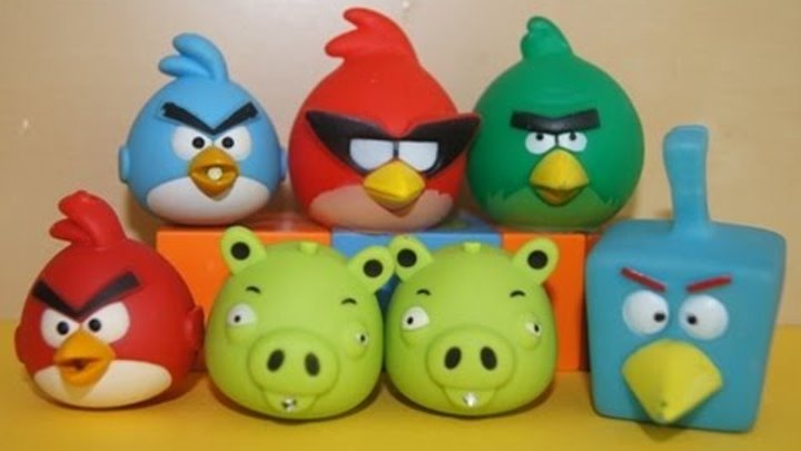 Angry Birds катаются на машинке, злые птички играют. Мультики для детей