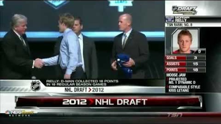 Morgan Rielly - 5th Overall by Toronto Maple Leafs - 2012 NHL Draft