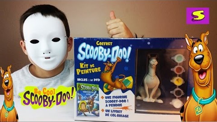 Скуби-Ду Фигурка из Гипса Маска-Раскраска Scooby-Doo Statuette Coloring Kits Mask for creative